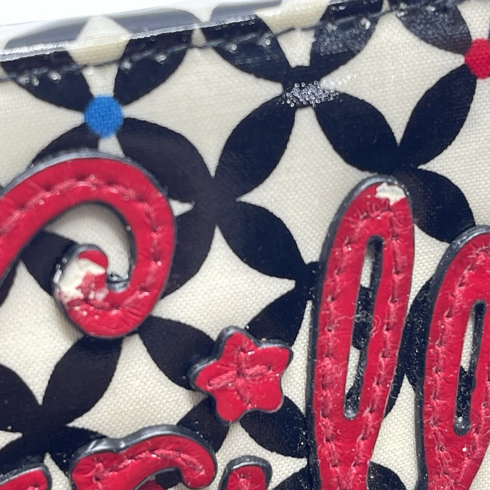 Vera Bradley Frill Zip Around Vinyl 4 Color Pens & Dividers‎ Pen Holder Wallet - Picture 11 of 11